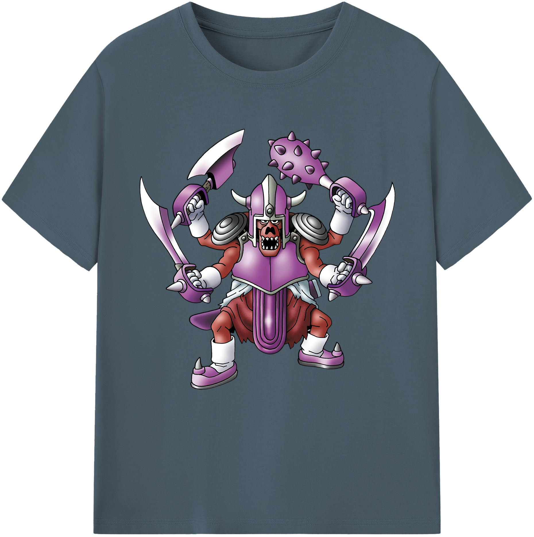 （画像用） ドラゴンクエスト Doragon Kuesuto Dragon Quest 綿100％半袖Tシャツ（フロントプリント）